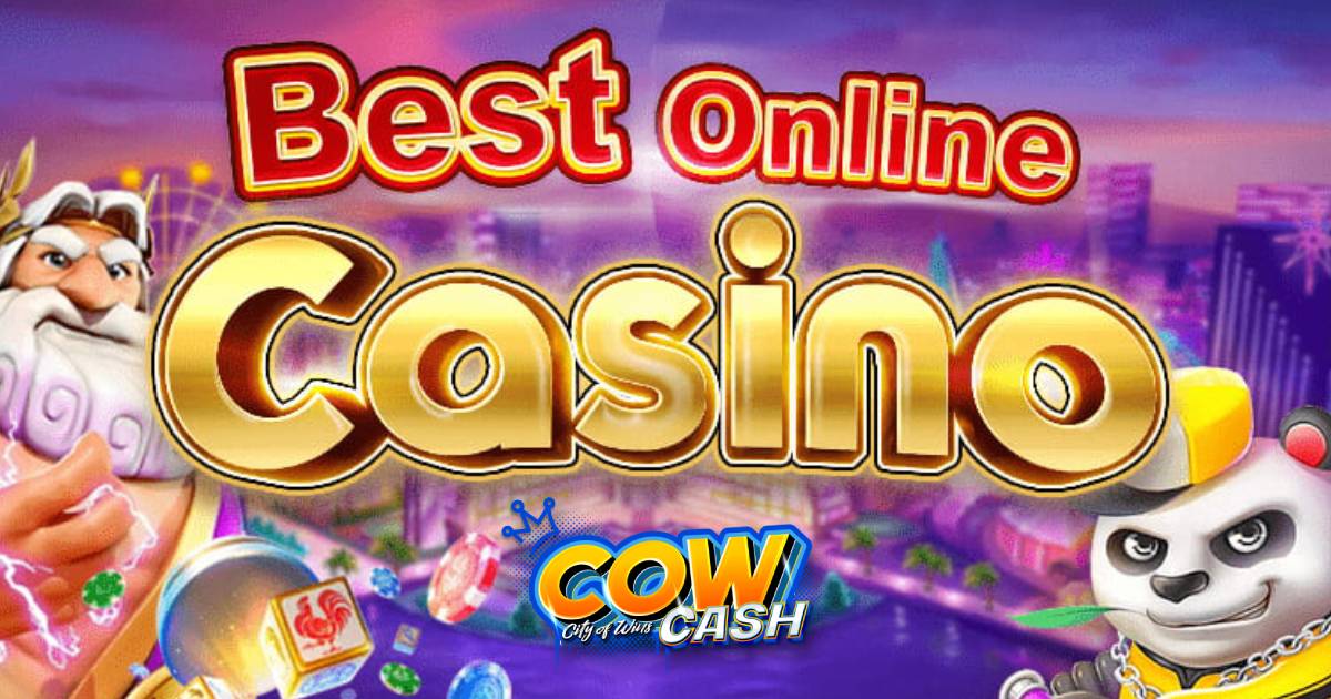 Hero banner for CowCash app featuring cartoon cows and farm background